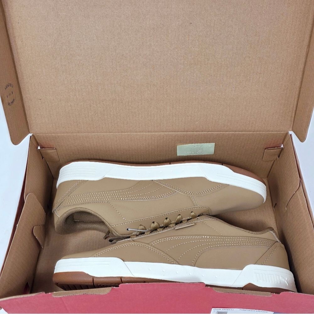 PUMA Men's Skate Court Buck Sneaker Low Top Softfoam Brown Lace Up Size 8.5 NIB - Picture 13 of 14